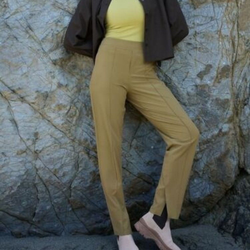 Athleta Tan Straight Leg Pants